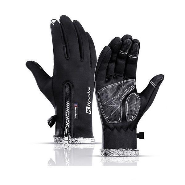 vinter handskar touchvantar vattentäta mc handskar A0018 svart XL