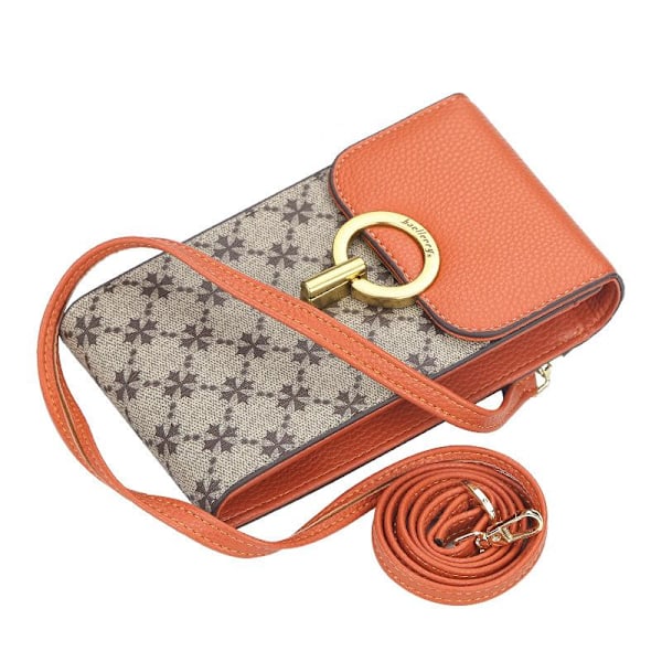 Baellerry Dam Axelväskor Brand Design Ladies Crossbody Messenger Orange 18cm*10cm*4cm