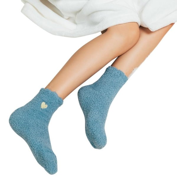 hyggelig varme søde fluffy sokker pakke med vinterstrømper 2 par