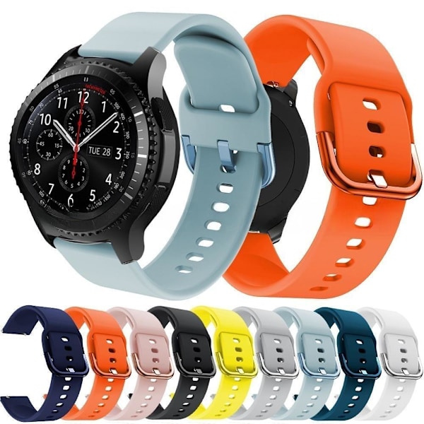 Armbånd i silikone til Samsung Galaxy Watch 46mm/42mm Galaxy Watch3 22 mm sort