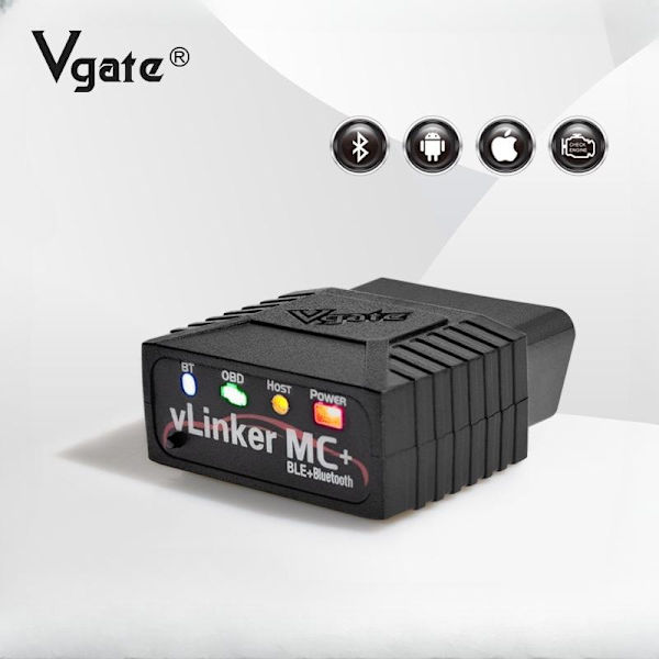 VLinker MC+ BLE 4.0 V2.2 - Kompatibel med både Android och iOS, som på bilden