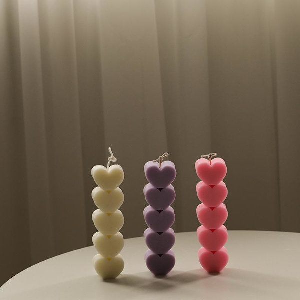lysforme lys stearinlys gør-det-selv-forme i silikoneform lz22057 elsker candied haws