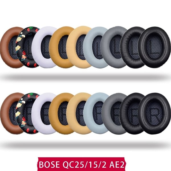 öronkuddar hörlurskuddar kuddar för BOSE QC25/15/2 AE2 svart