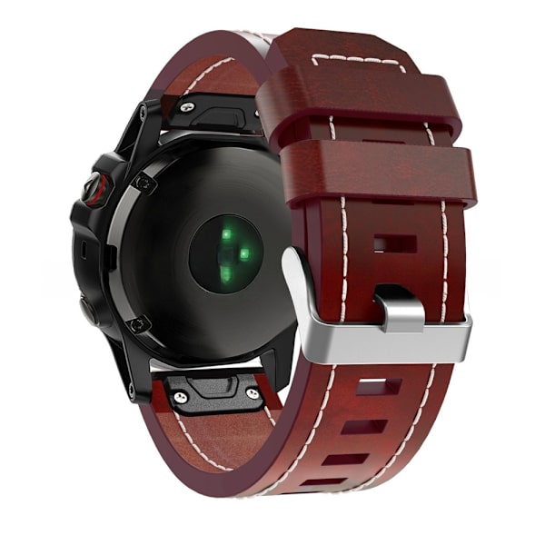 armbånd skinn Garmin Fenix ​​7x/5X fenix 6x svart