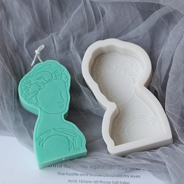 lysforme lys stearinlys gør-det-selv-forme i silikoneform sg33042 pindefigur a