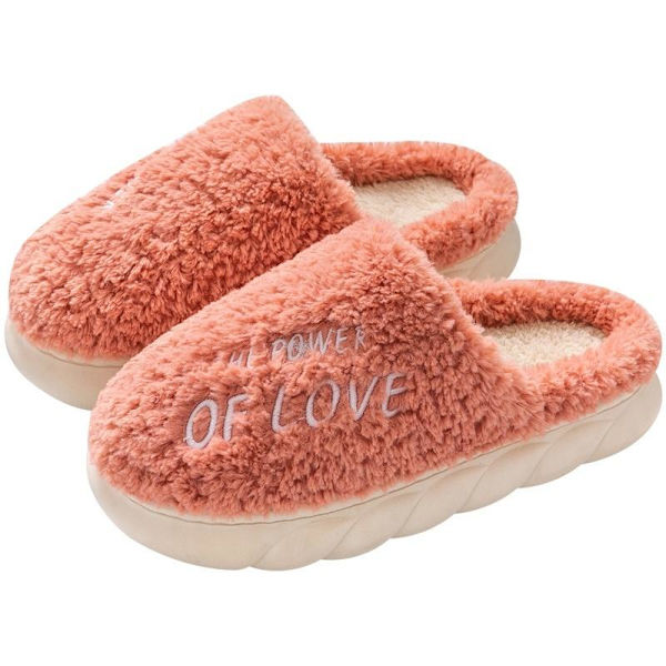 fluff tofflor varma tofflor innetofflor vattenmelonsröd 36-37 (insida 24cm)