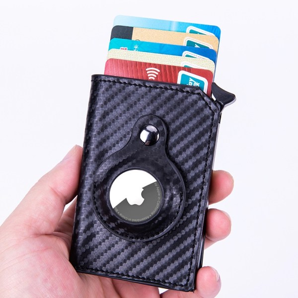 airtag lompakko lompakko korttipidike kortti RFID hiilikuitu musta