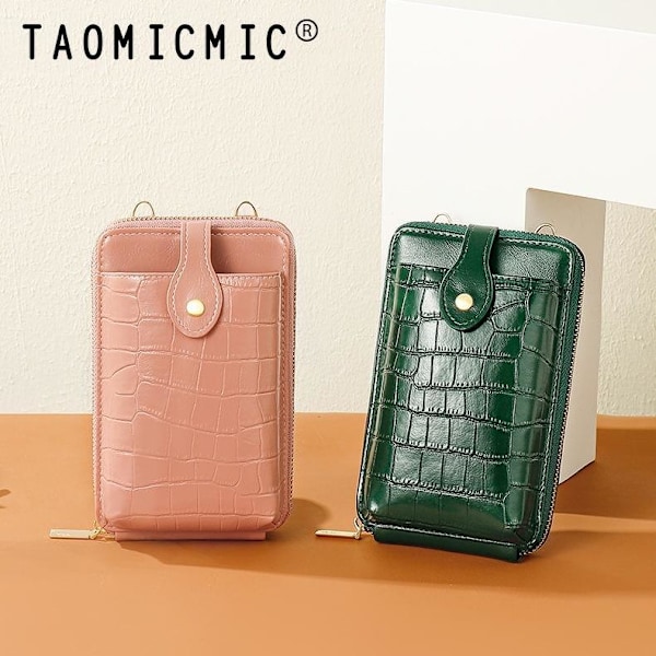 lompakko mobiili naisten korttipidike lompakkolaukku PU-nahkaa vihreä