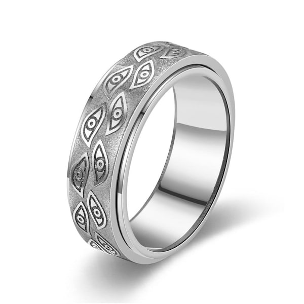 Romantisk Roterende Djæveløjne Parring - 3D-roterende dekorative 8mm stålmaling nr. 9
