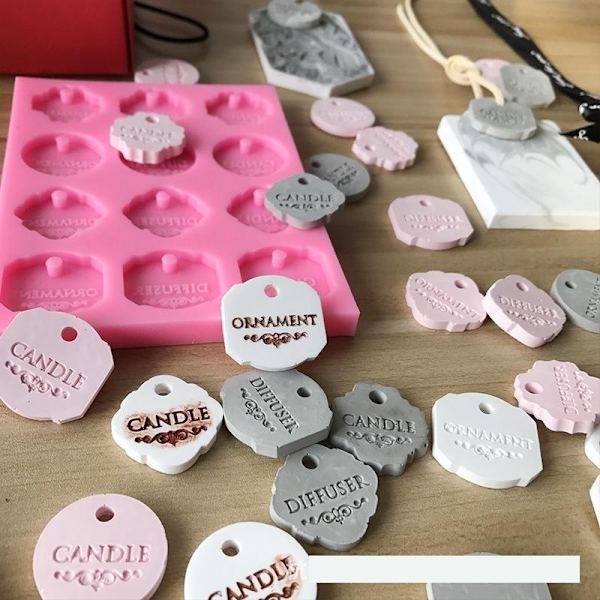 ljusformar ljus stearinljus DIY gjutformar i silikonform 12 varandra stil listning