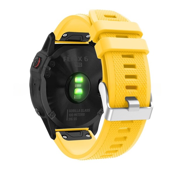 armband silikon Garmin Fenix 7/6 instinct gul