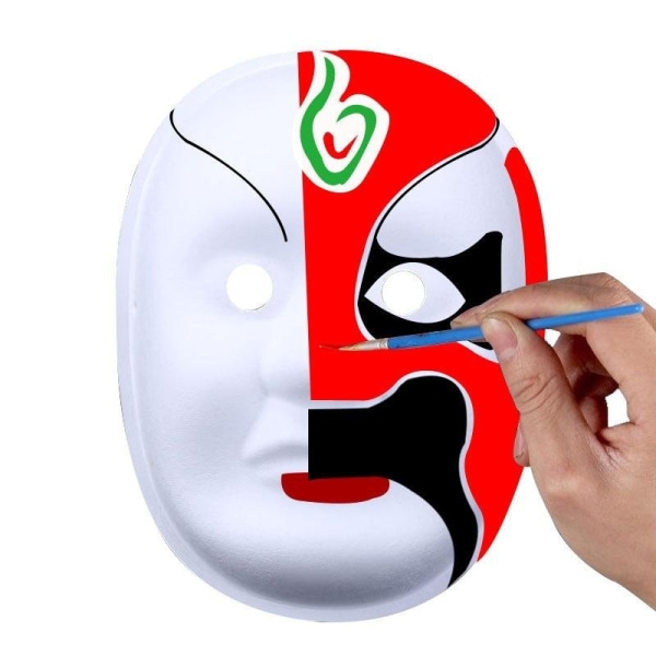 Mask diy måla ansiktsmask djurmask face masker maskerad för hall Krona 1