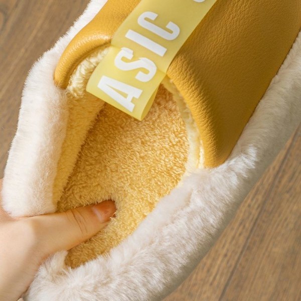mjuktofflor morgontofflor tofflorna faux fur tofflor kaffe 42-43 (insida 27cm)