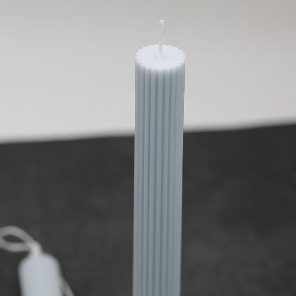 ljusformar ljus stearinljus DIY gjutformar i silikonform YKE55020 långa spöställ platt huvud