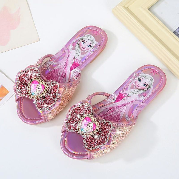 prinsesskor elsa skor barn festskor silverfärgad 18.5cm / size28