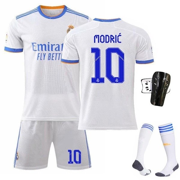 jalkapallosetti jalkapallopaita real madrid, jossa jalkapallosukat ja b hvid #10 XL