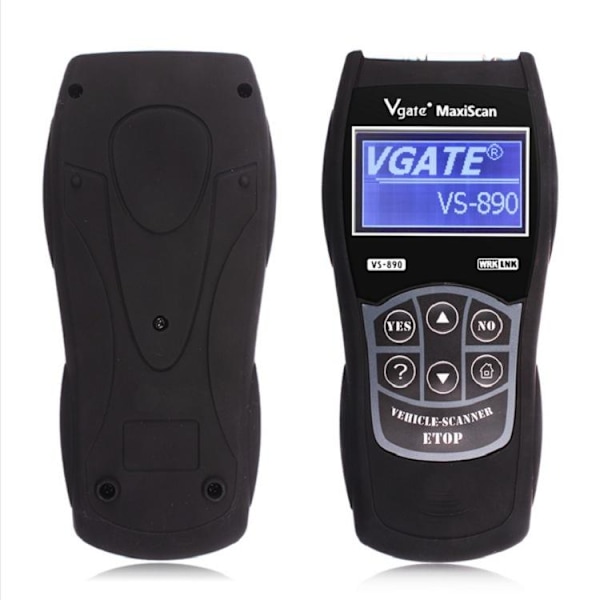 Vgate VS890 OBD II Code Reader Scanner - 13 sprogstøtte og bil som på billedet