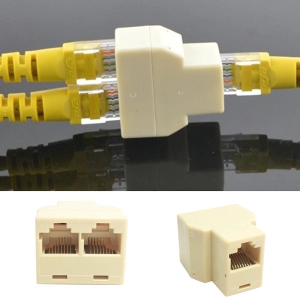 Treveiskoppling 8P/8C RJ45 Splitter