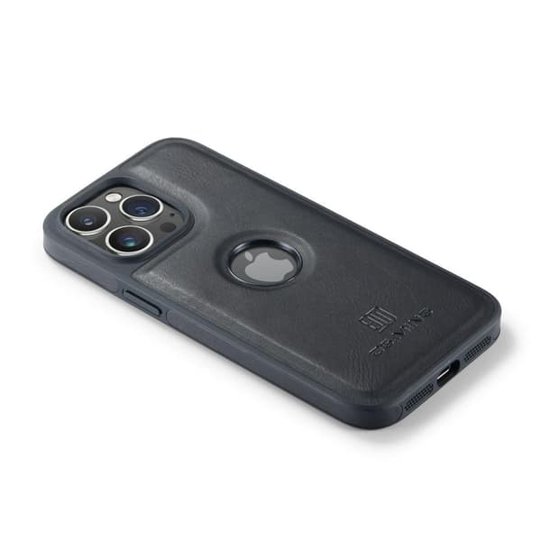 (Til iPhone 12 / iPhone 12 Pro) DG.MING M5 Læder Telefoncover me sort