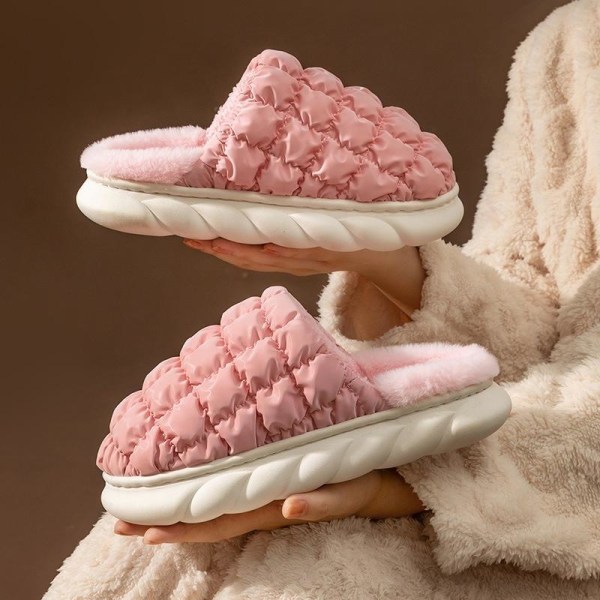 fluff tofflor varma tofflor innetofflor orange 40-41 (insida 26cm)