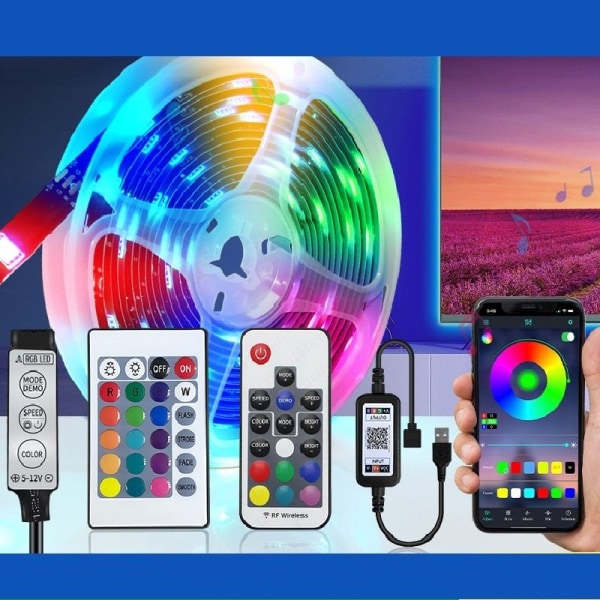 Led Lights Led Lampa Bluetooth Rgb Lights Led Tape Lights Ledlju Stil 2 2 meter