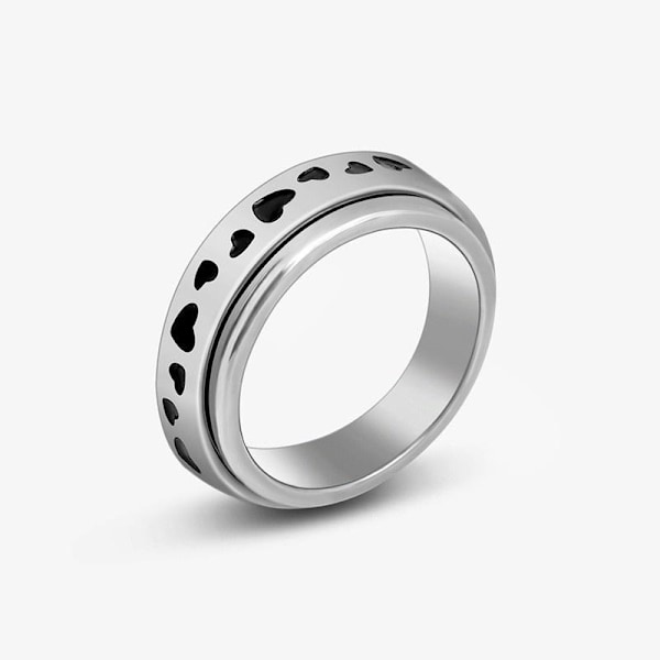 anti-ångest spinner fidget roterande ring ringar Size9/19mm