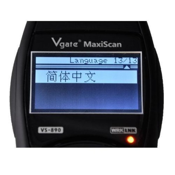 Vgate VS890 Multi-Sprogs OBD2 Bilscanner Fejldiagnose som på billedet