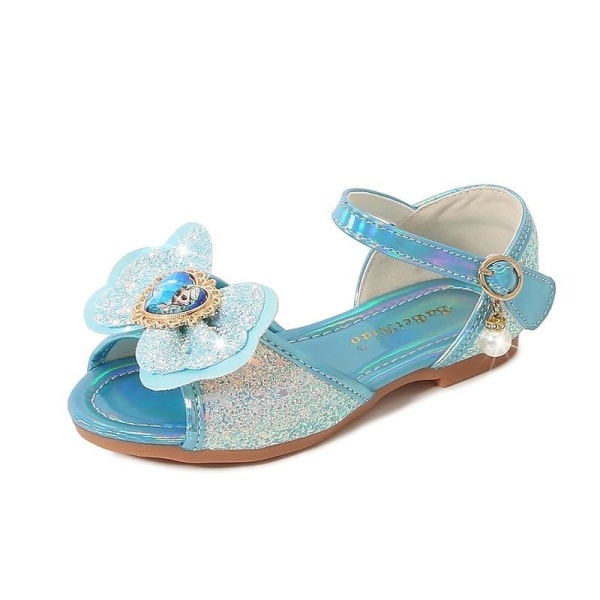 prinsessesko elsa sko børnefestsko blå 20,5 cm / størrelse 32
