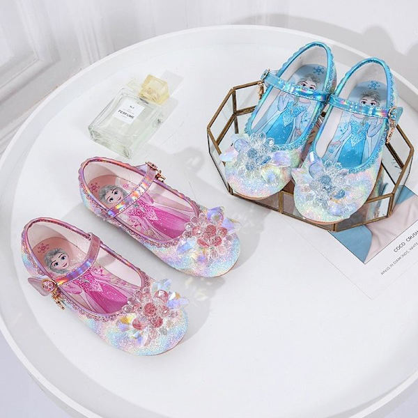 prinsesskor elsa skor barn festskor rosa 18.5cm / size29