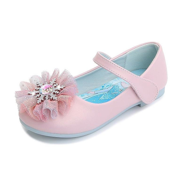 elsa prinsess skor barn flicka med paljetter rosa 18 cm / størrelse 29
