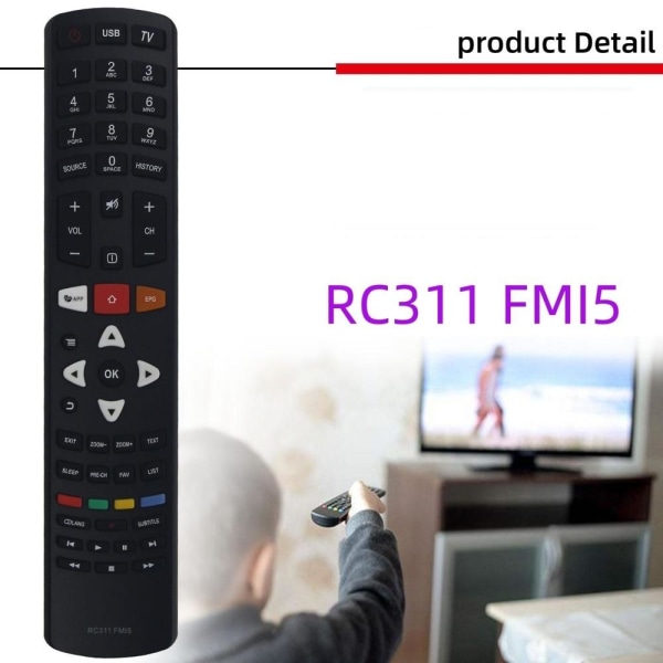 fjernbetjening udskiftning fjernbetjening til JVC TCL RC311S RC311 FMI4 FM rc311 fui1