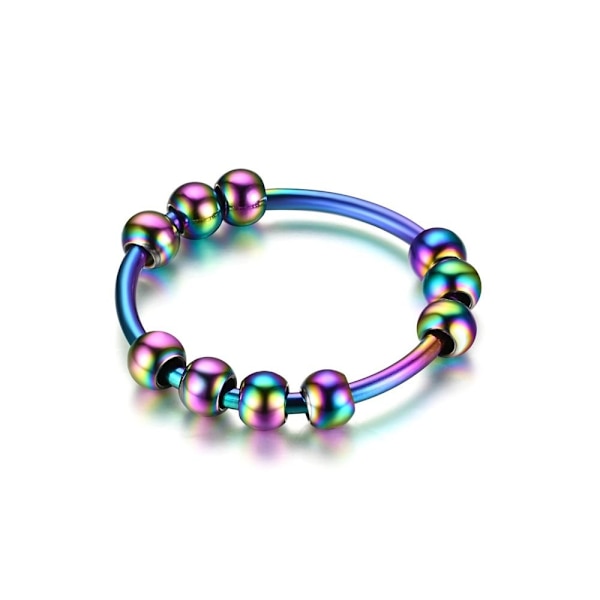 Roterande par Pinky Ring: 360° dekompression modeaccessoar för k 10 kula stålfärg nr 8