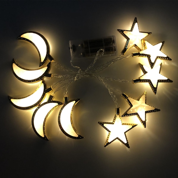 Ramadan eid mubarak dekoration led list ljus Längd 1,65m
