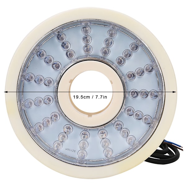 Kaunis LED-alavesivalaistus Lamppu Pihapuisto Alusvesimaisemavalaistus Koristelu 195mm Halkaisija 45LED 220V