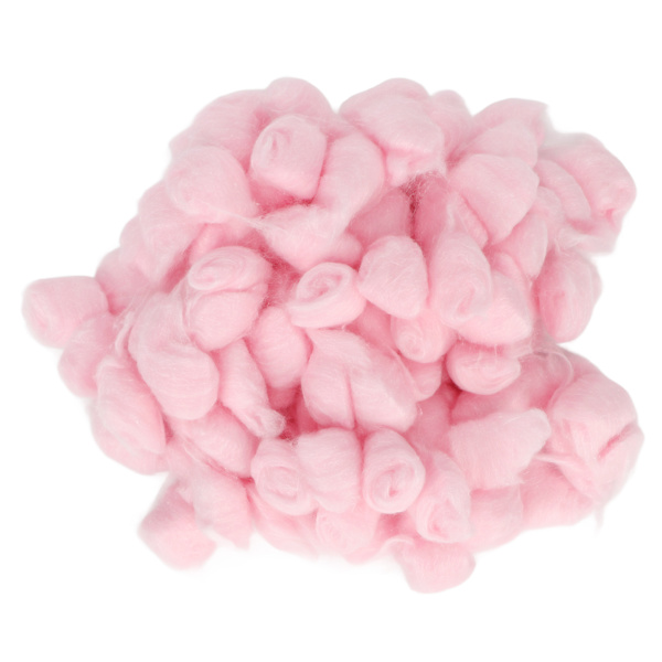 Hamster Bomull Ball Vinter Varm Myk Liten Dyr Sengetøy Bomull Ball for Hamster Syrisk Hamster Chinchilla Rosa