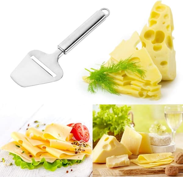Klassisk osteskærer i rustfrit stål med kraftigt blad til hårde og bløde oste