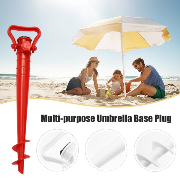 Strandparaplyholder Antirust Strandparasol Stativ Jordspyd til Strand Vild Fiskeri