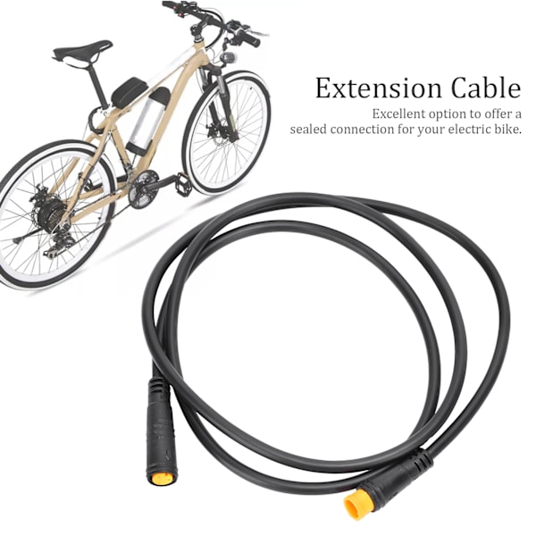 87cm 34,3in Vandtæt 3-polet Stik Konverter Adapter Kabel Tilbehør til Elektrisk Cykel (HanHun)