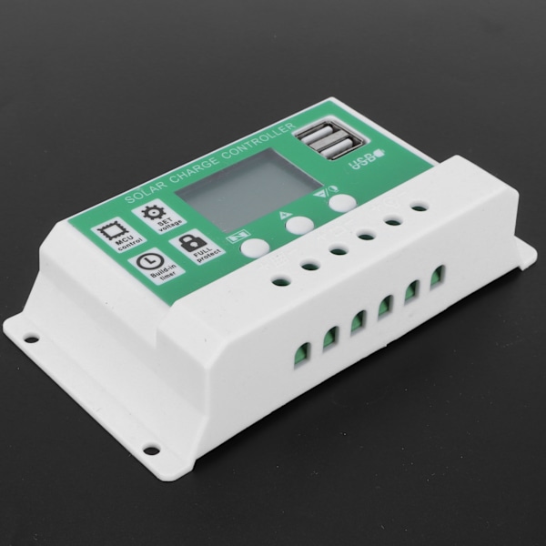 30A 12V 24V LCD Aurinkoenergian Lataussäädin Aurinkopaneeli Akun Säädin Kaksois-USB-Ulostulolla