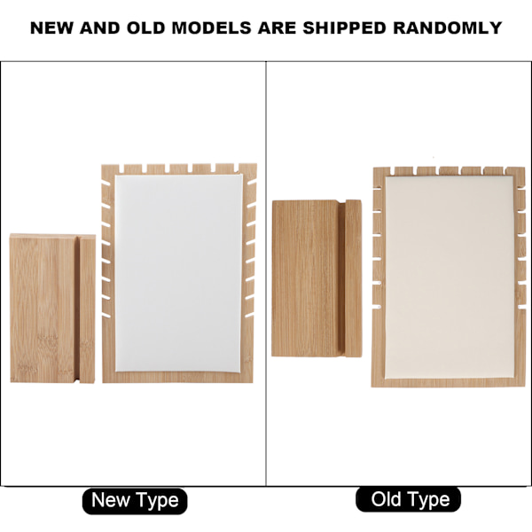 Træ Halskæde Armbånd Vedhæng Smykker Organizer Display Holder Stativ Rack (Hvid)
