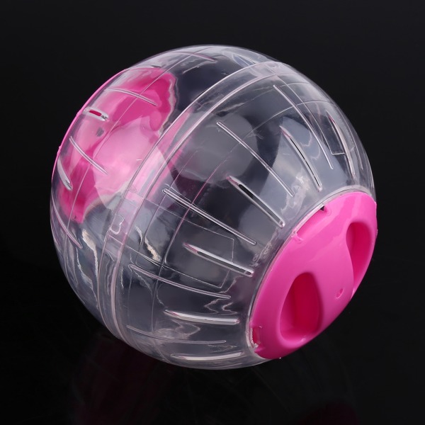 3 farger 12 cm Ny mote plast liten kjæledyr hamster gerbil leketøy løping aktivitet trening ball rosa