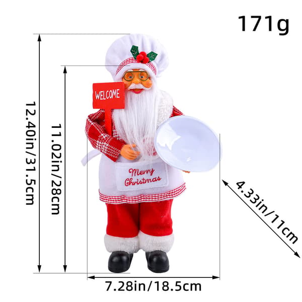 Jul Tomte Ornament Jul Stående Tomte Stående Docka Realistisk Tomte Juldekor Figur