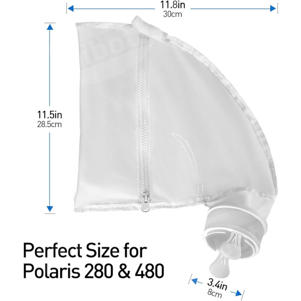 Erstatningsfilterpose i nylon til Polaris 280/480 poolrobot