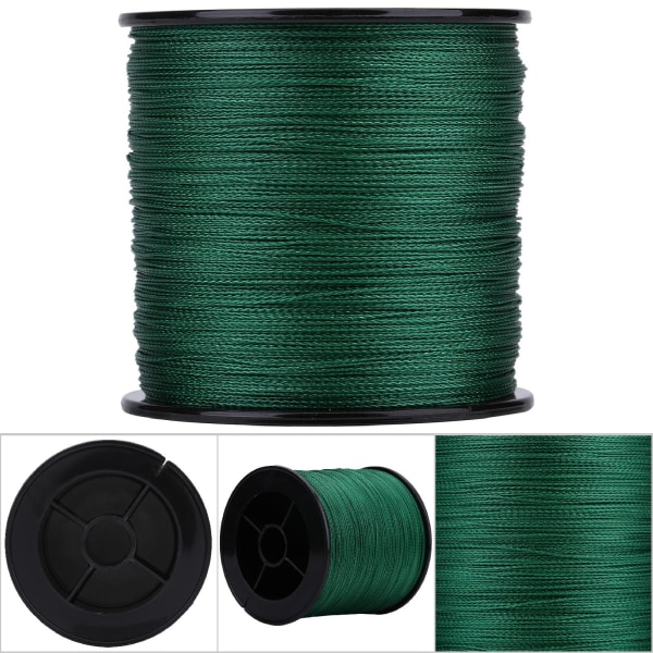 500m PE flätat 4 trådar super starka fiskespön Multi filament fiskerep snöre grönt (3)