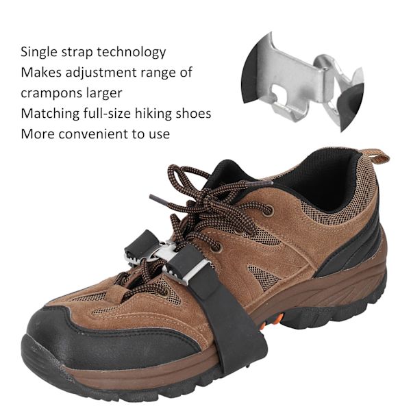 AntiSlip Sko Spikes Is Crampon Walk Traction Klamper Stræk Fodtøj til Gåture