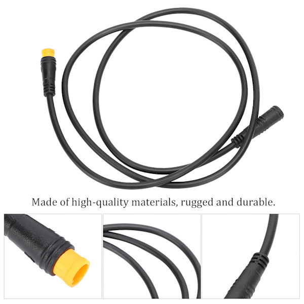 87cm 34,3in Vandtæt 3-polet Stik Konverter Adapter Kabel Tilbehør til Elektrisk Cykel (HanHun)