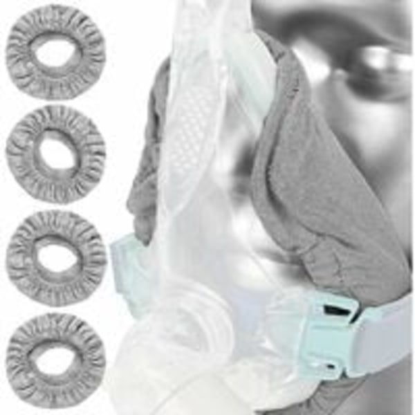 Piece Full Face Cpap Maske Liners, Genanvendelige Cpap Maske Beige, Bløde Bomuldsbetræk, Blå