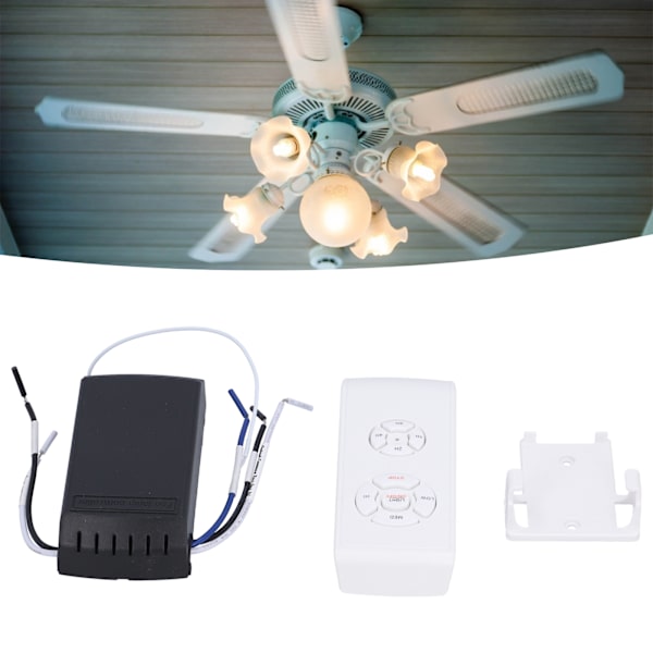 Fläktlampa Fjärrkontroll Trådlös Intelligent Timing Takfläkt Fjärrkontroll 85‑265V