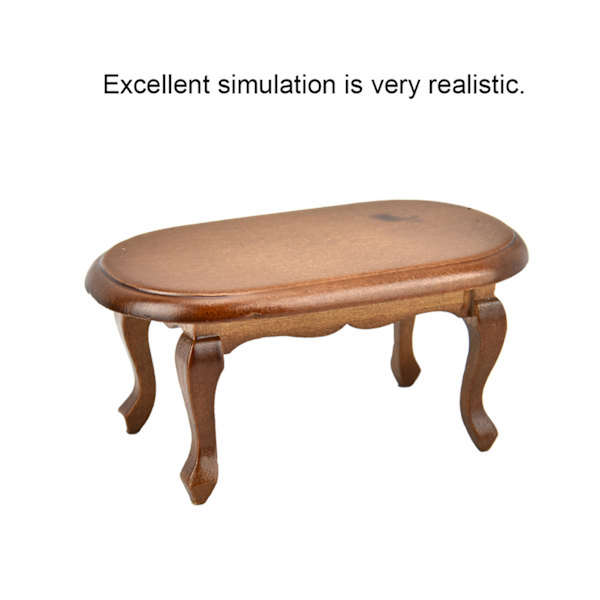 1:12 Fickträ Te Skrivbord soffbord Modell Underbara Vardagsrumstillbehör