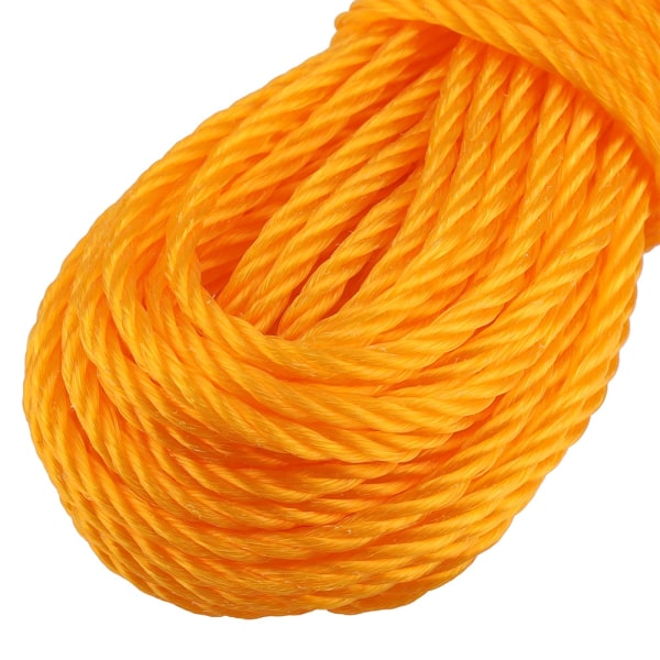 20m Nylon Rope Lines Cord Clothesline Garden Camping Outdoors (Orange)